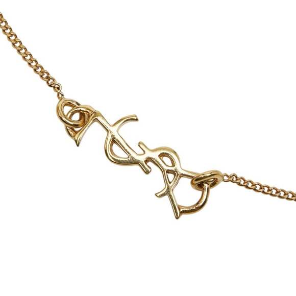 Saint Laurent YSL logo bracelet, gold plated, women's, SAINT LAURENT - Picture 4 of 6